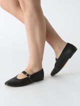 Ballerinas Met Riempjes Inuovo Zwart women C11003-vue-porte